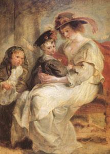 Peter Paul Rubens Helene Fourment and Her Children,Claire-Jeanne and Francois (mk05 ) China oil painting art